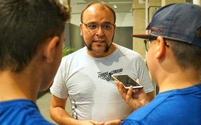 El equipo de «Choose Cthulhu», en el Salón