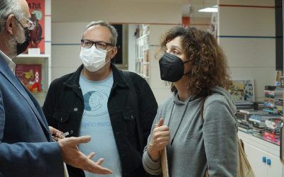 Raquel Gu visita la Fundación Cine+Cómics durante el XVIII Salón del Cómic de Tenerife