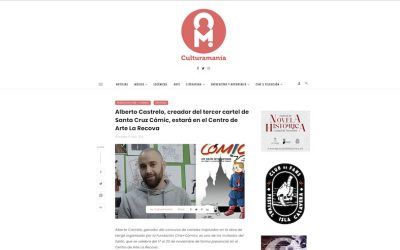 Culturamanía | Alberto Castrelo, creador del tercer cartel de Santa Cruz Cómic, estará en el Centro de Arte La Recova