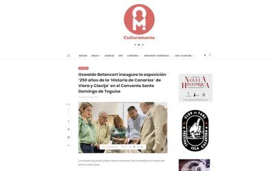 Culturamanía | Oswaldo Betancort inaugura la exposición ‘250 años de la ‘Historia de  Canarias’ de Viera y Clavijo’ en el Convento Santo Domingo de Teguise
