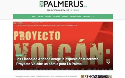 Palmerus | Los Llanos de Aridane acoge la exposición itinerante ‘Proyecto Volcán: un cómic para La Palma’