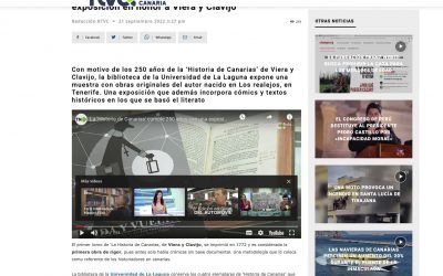 RTVC (digital) | La ‘Historia de Canarias’ cumple 250 años con una exposición en honor a Viera y Clavijo￼￼