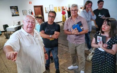 El concejal de Cultura de Santa Cruz de Tenerife, Santiago Díaz, inaugura la exposición Pacheco y Azpiri: en recuerdo de dos grandes