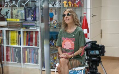Isabella Ferrante visita la Fundación Cine+Cómics