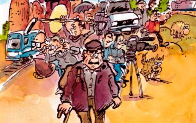 José Antonio Labordeta regresa al cómic en una obra que recoge sus días de ‘mochilero’ por España
