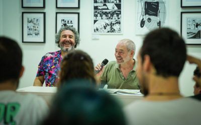 Pepe Gálvez alaba la obra de Núria Pompeia en el acto inaugural de Santa Cruz Cómic 2023