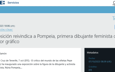 EFE Noticias | Exposición reivindica a Pompeia, primera dibujante feminista de humor gráfico