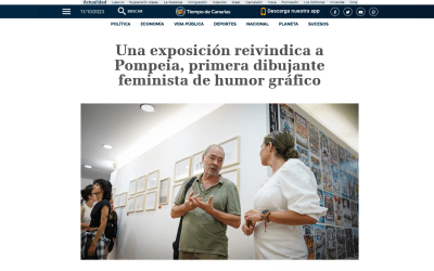 Tiempo de Canarias | Una exposición reivindica a Pompeia, primera dibujante feminista del humor gráfico