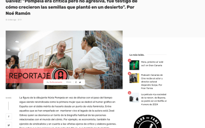 Culturamanía | Gálvez: “Pompeia era crítica pero no agresiva, fue testigo de cómo crecieron las semillas que plantó en un desierto”. Por Noé Ramón