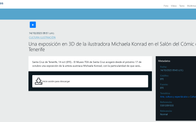 EFE | Una exposición en 3D de la ilustradora Michaela Konrad en el Salón del Cómic de Tenerife