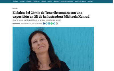 Atlántico Hoy | El Salón del Cómic de Tenerife contará con una exposición en 3D de la ilustradora Michaela Konrad