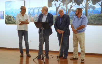 Tomás Felipe inaugura su exposición Paisajes y Marinas, y presenta su cómic La Laguna 2033