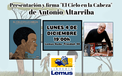 Antonio Altarriba presenta ‘El cielo en la cabeza’ el lunes en Lemus