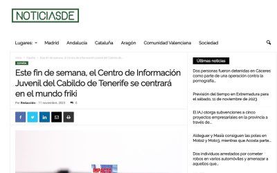 NOTICIASDE | Este fin de semana, el Centro de Información Juvenil del Cabildo de Tenerife se centrará en el mundo friki