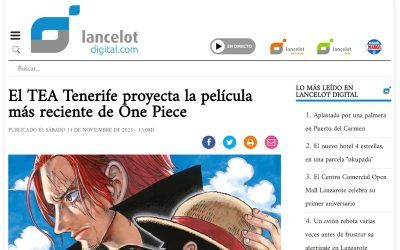 LANCELOT DIGITAL | El TEA Tenerife proyecta la película más reciente de One Piece