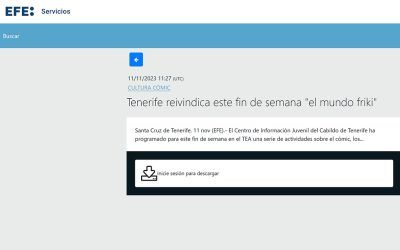 EFE: Servicios | Tenerife reivindica este fin de semana «el mundo friki»