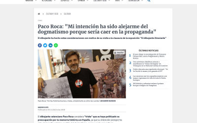 Diario de Navarra | Paco Roca: «Mi intención ha sido alejarme del dogmatismo porque sería caer en la propaganda»