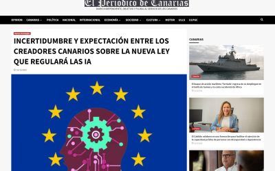 EL PERIÓDICO DE CANARIAS | Incertidumbre y expectación entre los creadores canarios sobre la nueva ley que regulará las IA