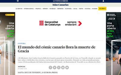 LA VANGUARDIA | El mundo del cómic canario llora la muerte de Gracia