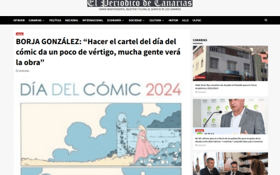 EL PERIÓDICO DE CANARIAS | BORJA GONZÁLEZ: “Hacer el cartel del día del cómic da un poco de vértigo, mucha gente verá la obra”