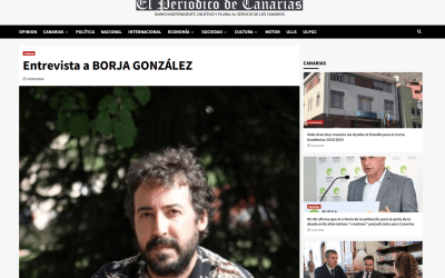 EL PERIÓDICO DE CANARIAS | Entrevista a BORJA GONZÁLEZ