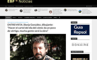EL BLOGO FEROZ | ENTREVISTA | Borja González, dibujante: “Hacer el cartel del día del cómic da un poco de vértigo, mucha gente verá la obra”
