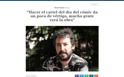 TIEMPO DE CANARIAS | Borja González Dibujante “Hacer el cartel del día del cómic da un poco de vértigo, mucha gente verá la obra”