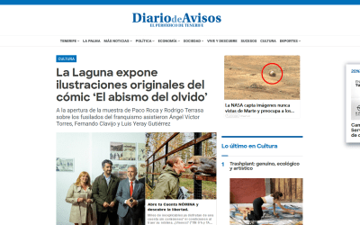 DIARIO DE AVISOS |  La Laguna expone ilustraciones originales del cómic ‘El abismo del olvido’