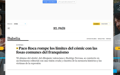 EL PAÍS | Paco Roca rompe los límites del cómic con las fosas comunes del franquismo