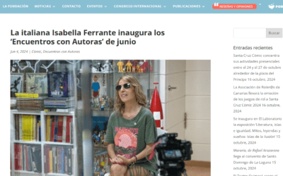 FUNDACIÓN CINE+CÓMICS | La italiana Isabella Ferrante inaugura los ‘Encuentros con Autoras’ de junio