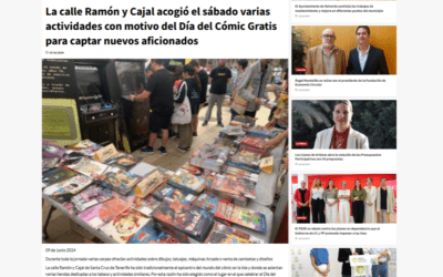 EL PERIÓDICO DE CANARIAS | La calle Ramón y Cajal acogió el sábado varias actividades con motivo del Día del Cómic Gratis para captar nuevos aficionados