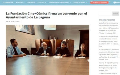FUNDACIÓN CINE+CÓMICS | La Fundación Cine+Cómics firma un convenio con el Ayuntamiento de La Laguna
