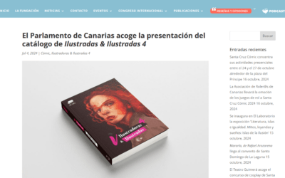 FUNDACIÓN CINE+CÓMICS | El Parlamento de Canarias acoge la presentación del catálogo de Ilustradas & Ilustradas 4