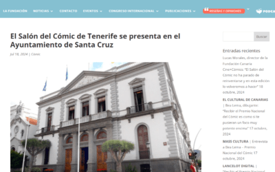 FUNDACIÓN CINE+CÓMICS | El Salón del Cómic de Tenerife se presenta en el Ayuntamiento de Santa Cruz