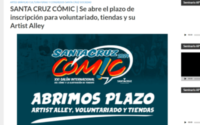 EL BLOGO FEROZ | SANTA CRUZ CÓMIC | Se abre el plazo de inscripción para voluntariado, tiendas y su Artist Alley