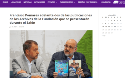 CATEDRA MOEBIUS ULL | Francisco Pomares adelanta dos de las publicaciones de los Archivos de la Fundación que se presentarán durante el Salón