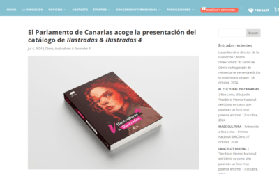 FUNDACIÓN CINE+CÓMICS | El Parlamento de Canarias acoge la presentación del catálogo de Ilustradas & Ilustradas 4