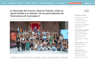 FUNDACIÓN CINE+CÓMICS | La Diputada del Común, Dolores Padrón, alaba la “generosidad y el talento” de las participantes de ‘Ilustradoras & Ilustradas 4’