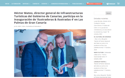 FUNDACIÓN CINE+CÓMICS | Héctor Mateo, director general de Infraestructuras Turísticas del Gobierno de Canarias, participa en la inauguración de ‘Ilustradoras & Ilustradas 4’ en Las Palmas de Gran Canaria