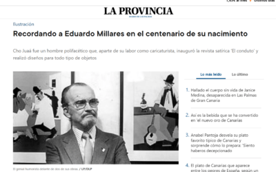 LA PROVINCIA | Recordando a Eduardo Millares en el centenario de su nacimiento