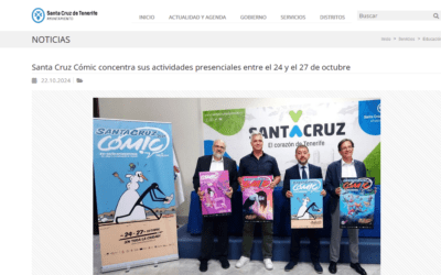AYUNTAMIENTO DE SANTA CRUZ | Santa Cruz Cómic concentra sus actividades presenciales entre el 24 y el 27 de octubre