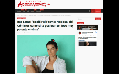 AQUEMARROPA | Bea Lema: “Recibir el Premio Nacional del Cómic es como si te pusieran un foco muy potente encima”