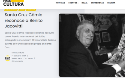 MASS CULTURA | Santa Cruz Cómic reconoce a Benito Jacovitti con el Premio Internacional del Salón, entregado in memoriam