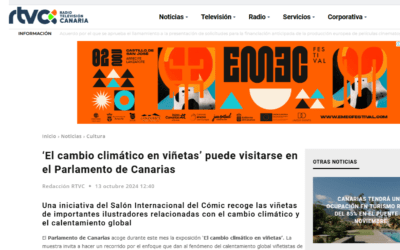 RTVC | ‘El cambio climático en viñetas’ podrá visitarse en la Sala de Exposiciones del Parlamento