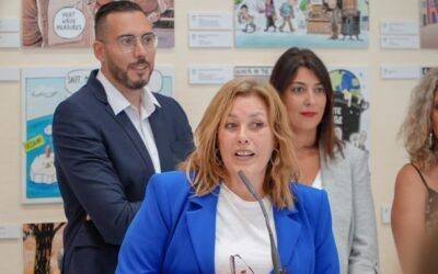 El Salón conciencia sobre el cambio climático con una exposición de setenta viñetas instalada en el Parlamento de Canarias