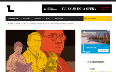LAGENDA | ‘Juan Negrín’ primera exposición del Salón del Cómic de Tenerife en Granadilla