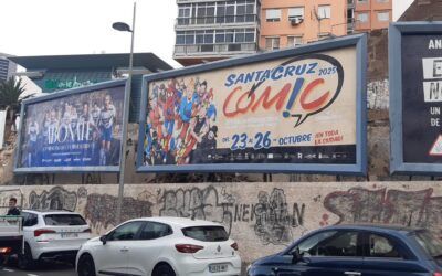 Santa Cruz Cómic se promociona también en las calles con diez vallas publicitarias