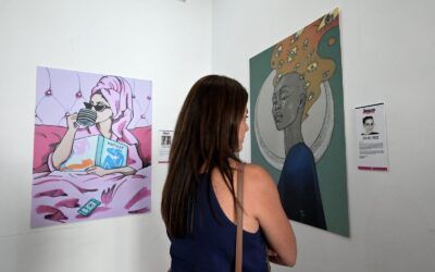 La Diputada del Común, Dolores Padrón, y el presidente herreño, Alpidio Armas, inauguran la exposición de Ilustradoras & Ilustradas en El Hierro