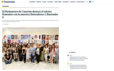 Demócrata | El Parlamento de Canarias destaca el talento femenino con la muestra Ilustradoras & Ilustradas 6