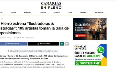 Canarias en Pleno | El Hierro estrena “Ilustradoras & Ilustradas”: 105 artistas toman la Sala de Exposiciones